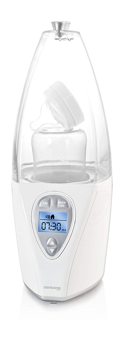 Miniland Baby WARMY Advanced Progable Bottle Warmer and Steriliser - White