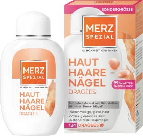 Merz Spezial Skin Hair Nails Dragees 134 pieces, 89.6 g