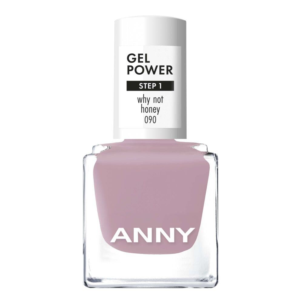 ANNY Gel Power Nail Polish - Gel Color Nail Polish without UV Lamp, Brilliant Shine & Lasts up to 12 Days, Chip & Scratch Resistant, Why Not Honey - Powdery Rose Mauve - 8ml