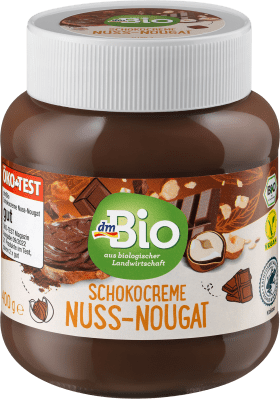 dmBio Chocolate spread, nut nougat, 400 g