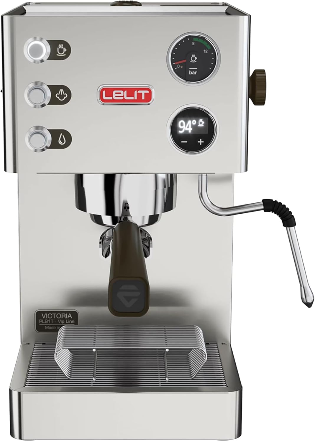 Lelit Victoria Coffee Machine with Milk Frother Silver
