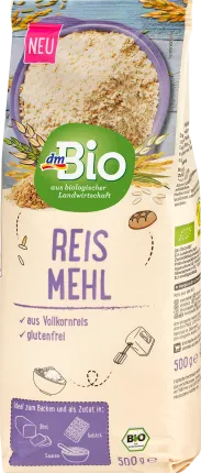 dmBio rice flour, gluten-free, 500 g