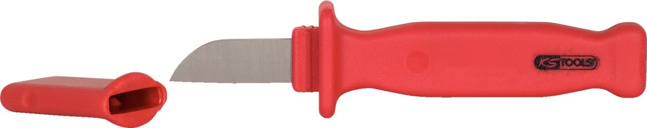 KS Tools 117.1295 VDE cable knife, straight blade, 210mm