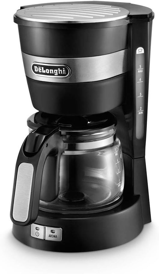 DeLonghi ICM 14011 - coffee makers (freestanding, Ground coffee, Semi-auto, Coffee, Black, Plastic)