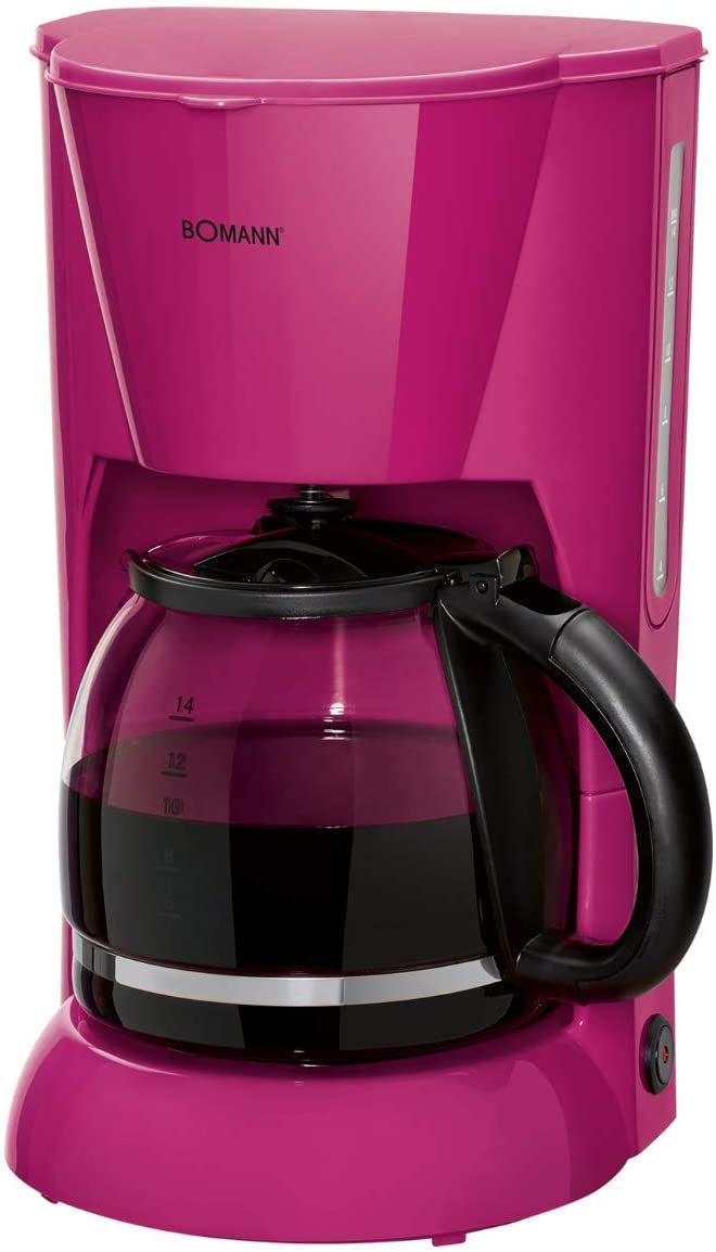 Bomann KA 183 CB Coffee Machine for 12-14 Cups of Coffee, Approximately 1.5 Litre Capacity, Drip Protection, Warming Plate with Automatic Shut-Off, 900 Watt, Black