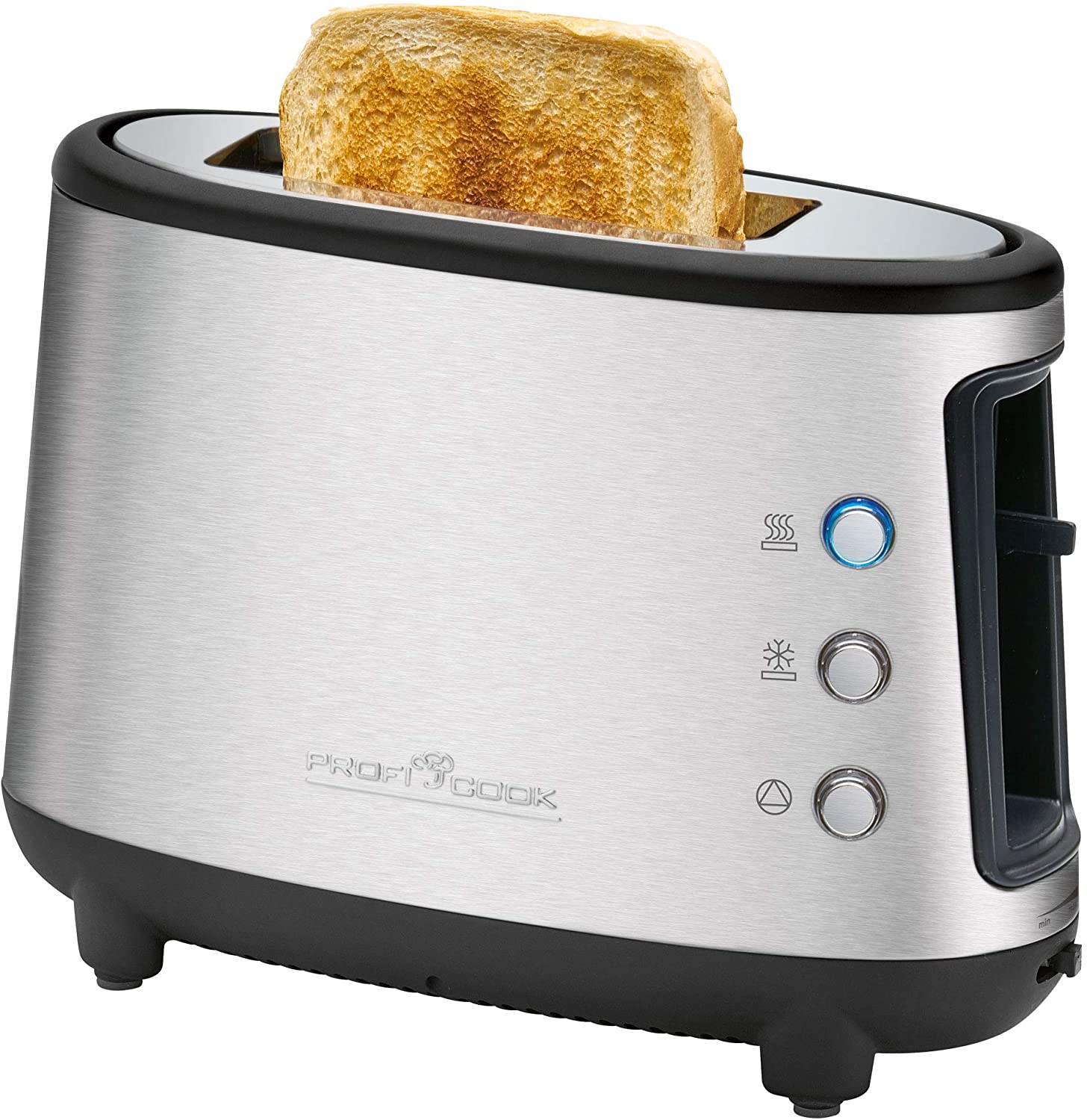 Profi Cook ProfiCook PC-TA 1122, 1 slice toaster, stainless steel, bread roll attachment, crumb drawer