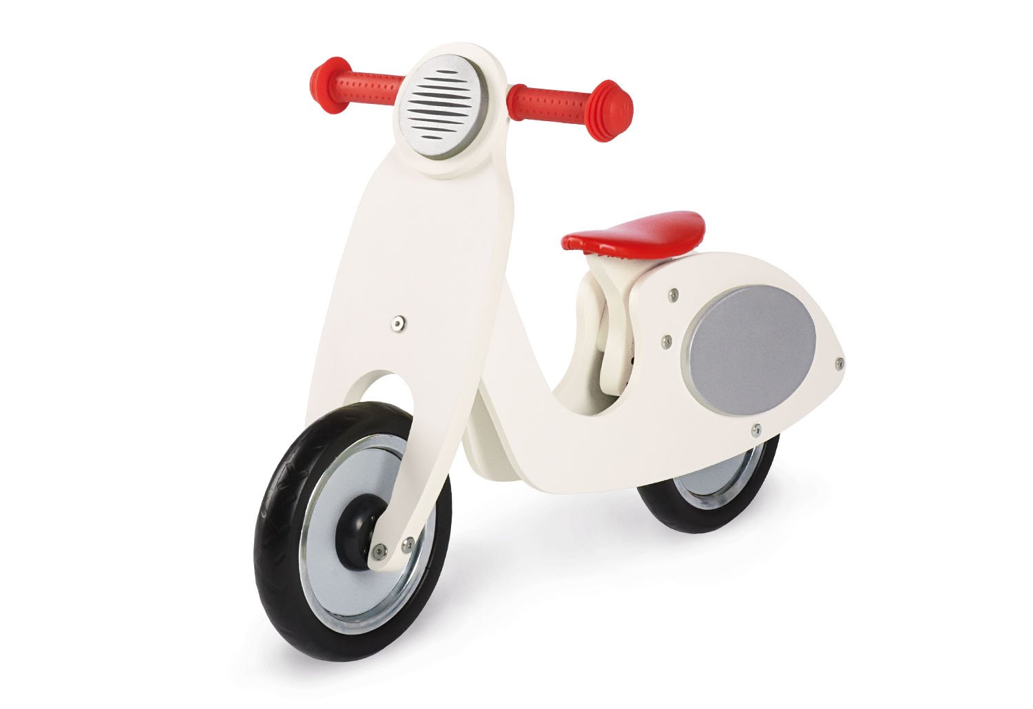 Pinolino Vespa Wanda Wooden Balance Bike, Unpunctured Tyres, Saddle Adjusta