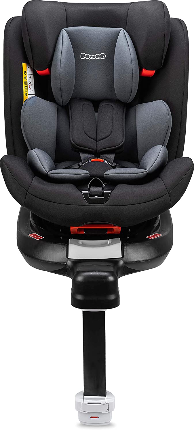 Osann Booboo Moja360 SL Rotating Child Car Seat Reboarder for All Ages Isofix with Stand - Nero