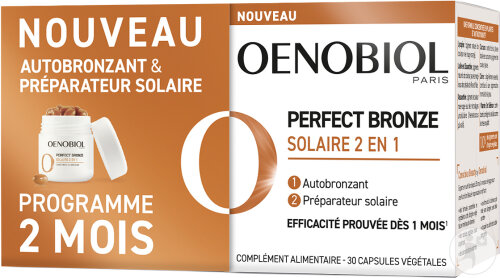 Oenobiol Solaire Perfect Bronze 2In1 Self-Tanner and Sun Preparation 60 Capsules