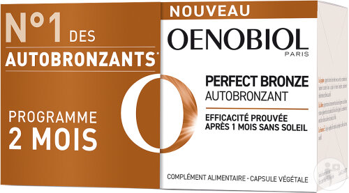 Oenobiol Solaire Perfect Bronze Self-Tanning Food Supplement 2x30 Capsules