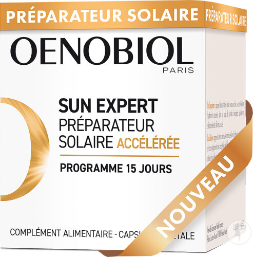 Oenobiol Sun Expert Accelerated Sun Preparation Dietary Supplement 15 Capsules