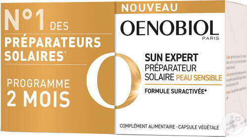 Oenobiol Sun Expert Sun Preparation Sensitive Skin Dietary Supplement 2x30 Capsules