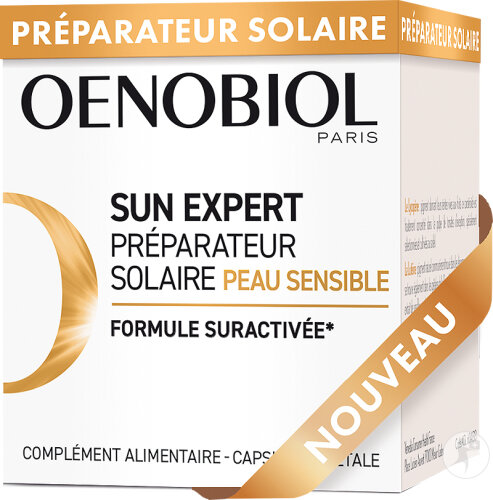 Oenobiol Sun Expert Sun Preparation Sensitive Skin Dietary Supplement 30 Capsules