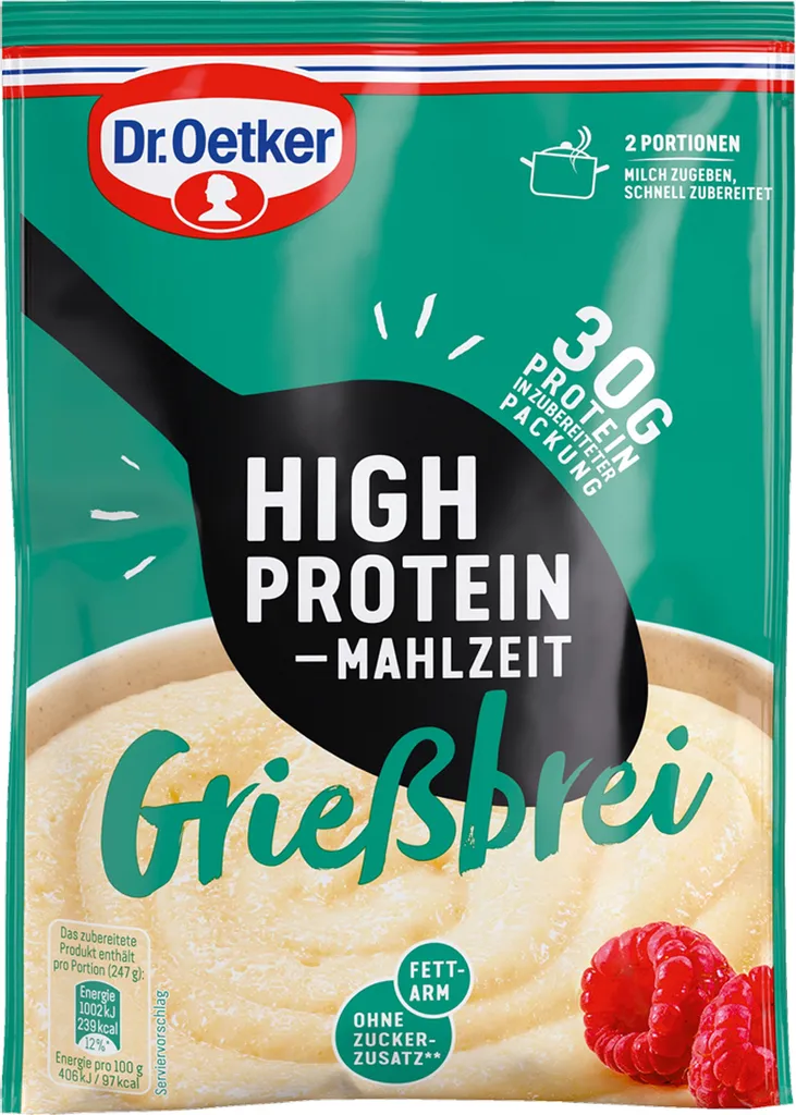 Mega-Paradies Oetker High Protein Semolina Porridge 0.095 kg