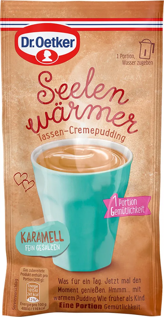 Mega-Paradies Oetker soul warmer pudding caramel 0.058 kg 58g