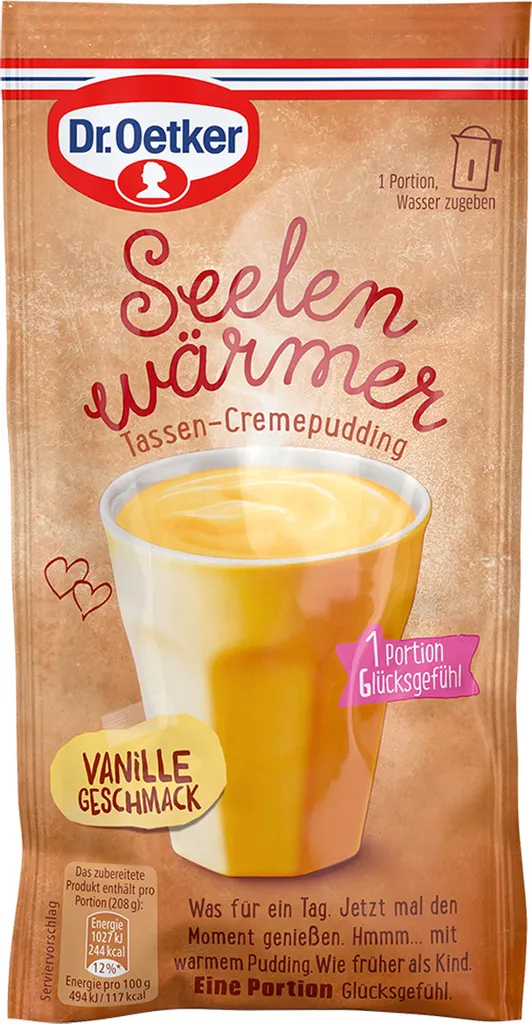 Mega-Paradies Oetker Soul Warmer Vanilla Pudding 0.058 kg 58g