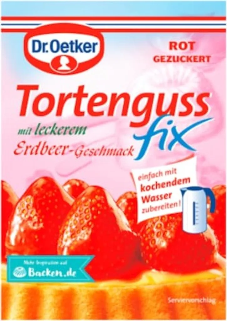 Oetker Strawberry Cake Glaze 0.05 kg
