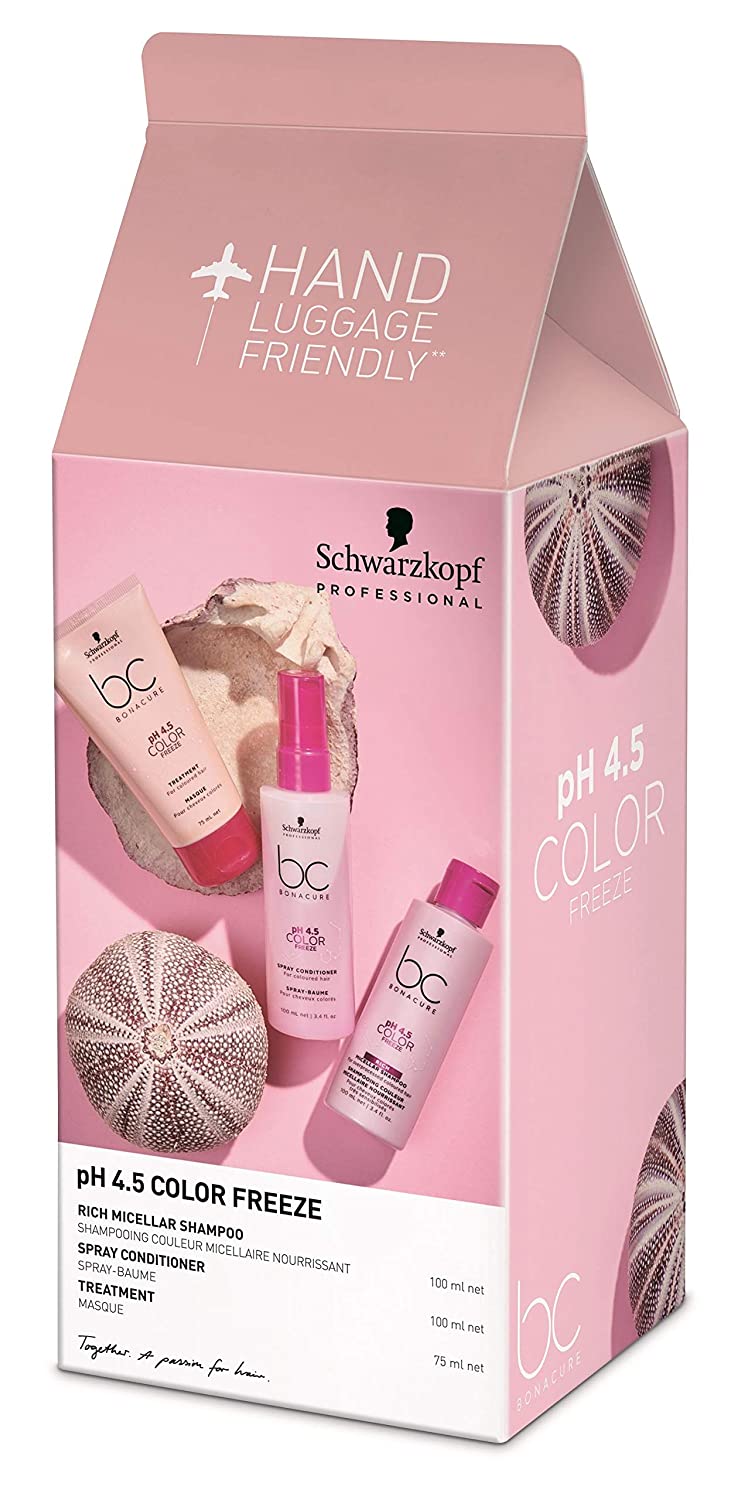 Schwarzkopf Bonacure pH 4.5 Color Freeze Set Travel Size Travel Box 275 ml
