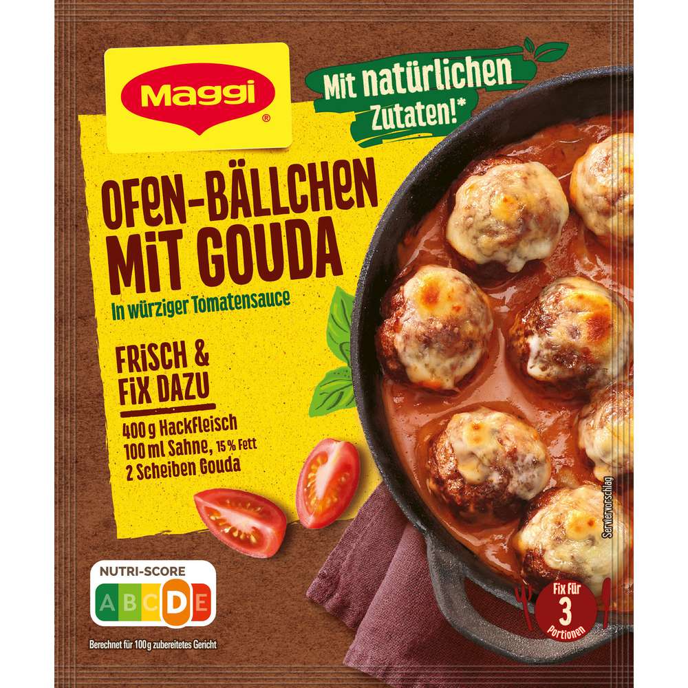 Maggi Oven balls with Gouda