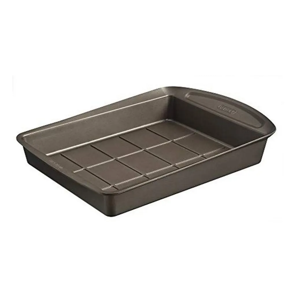 Oven pan for brownies, Pyrex Asimetria, galvanized steel (28 x 22 cm)
