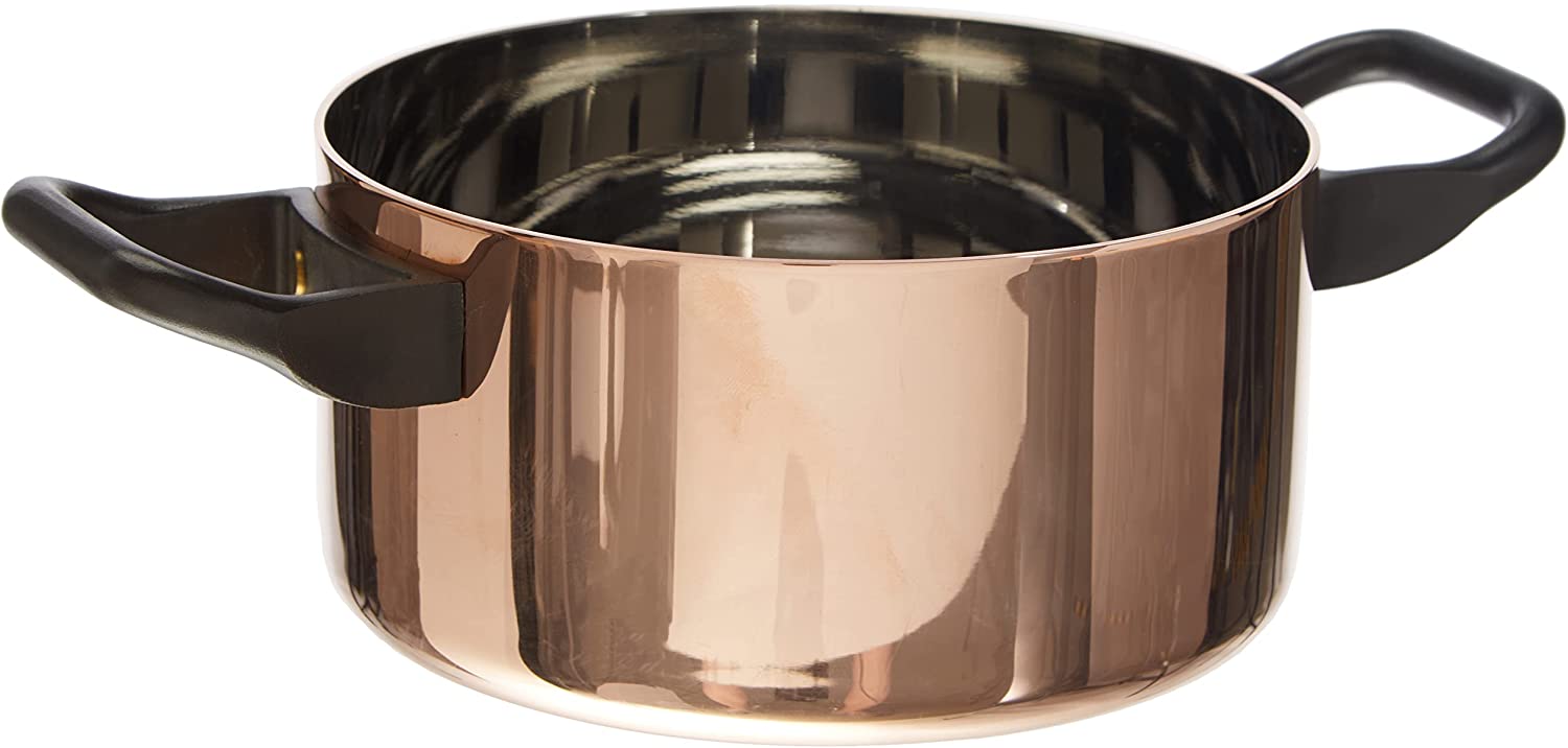 Officina Alessi 16 cm Casserole with 2 Handles, Gold