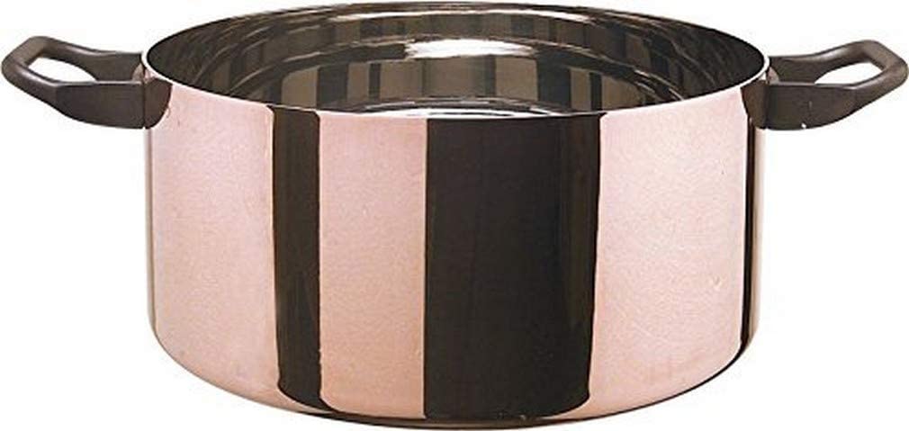 Officina Alessi 24 cm Casserole with 2 Handles, Gold
