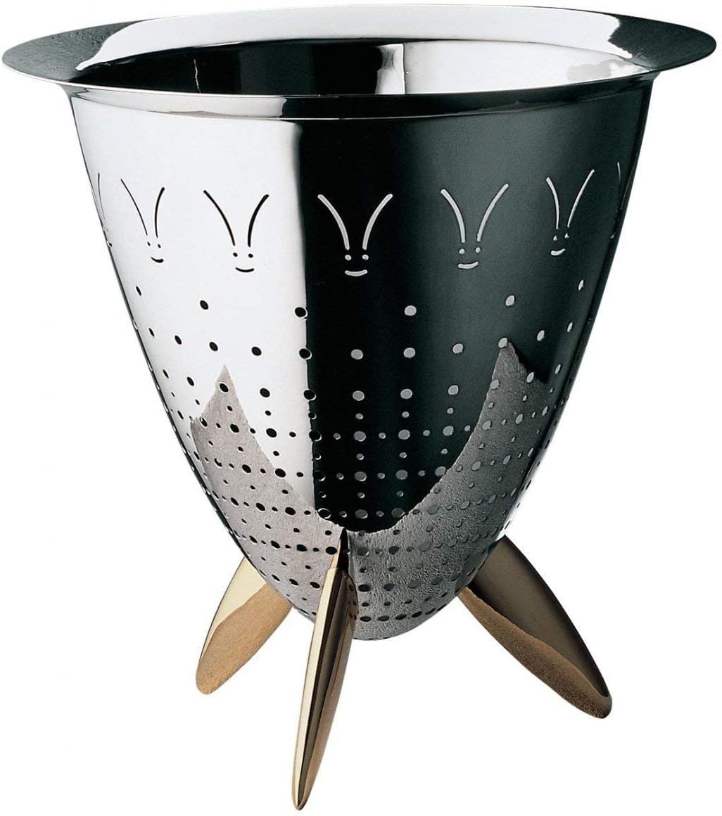 Officina Alessi Max Le Chinois Colander, Silver