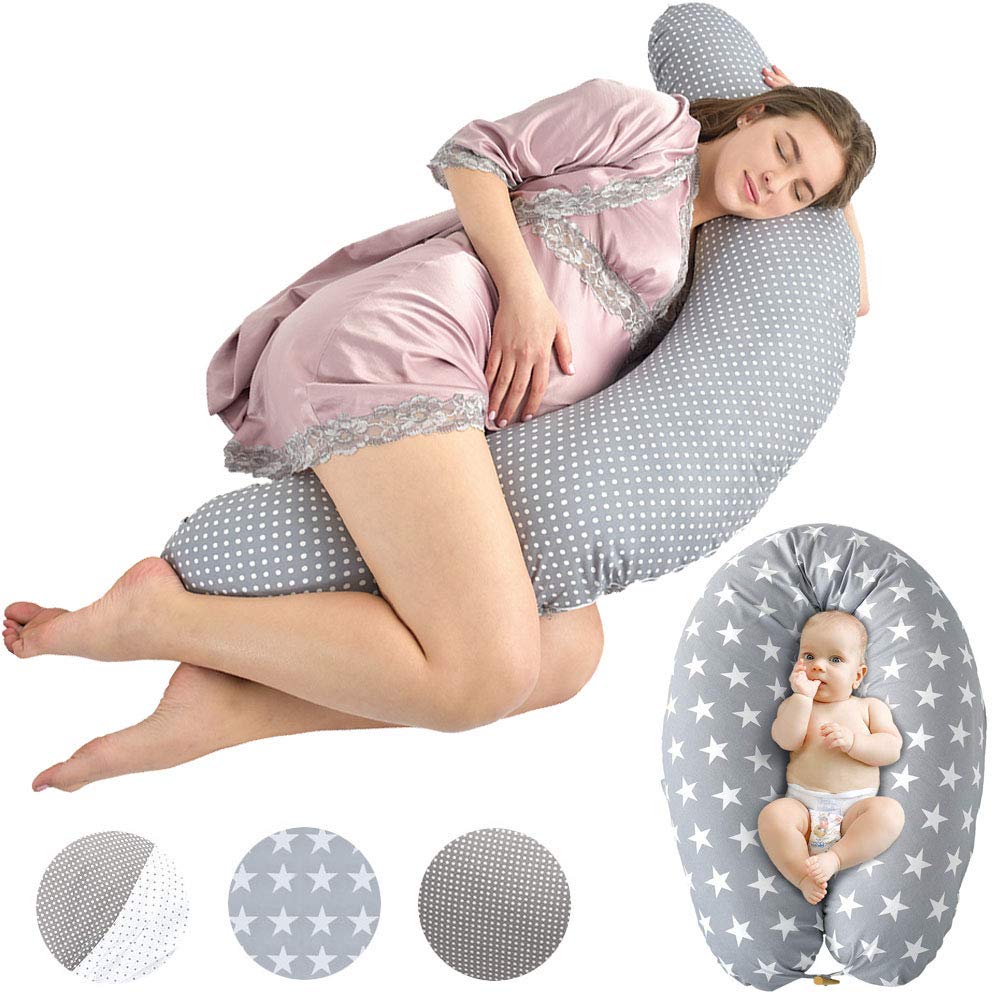Sei Design Nursing Pillow Pregnancy Pillow With Zip Cover 190 X 30 Cm - 170