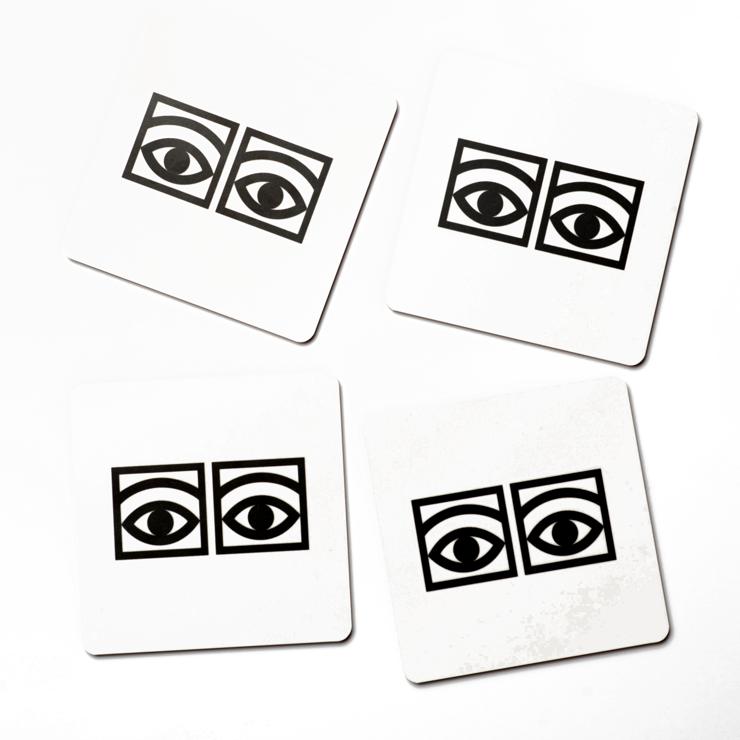 olle-eksell Ögon Cacao Coaster 4-Pack