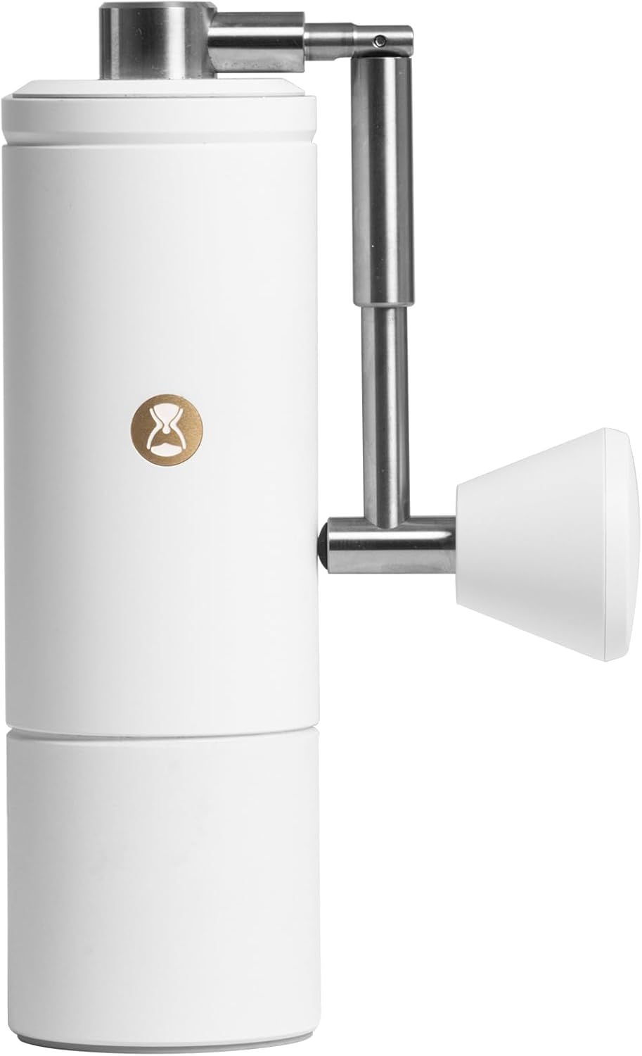 TIMEMORE C5 Pro Hand Coffee Grinder with S2C-420-III Cone Grinder, 0.031 mm Precision Adjustment, Fully Metallic Portable Hand Mill for Espresso/French Press/Pour Over - White