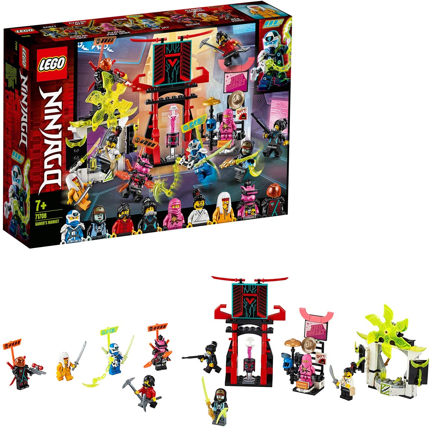 Lego Ninjago Lego 71708 Ninjago Marketplace Mini Figure Set With Digi Jay, Avatar Pink Z