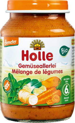 Holle baby food All kinds of vegetables from the 6th month, demeter, 190 g