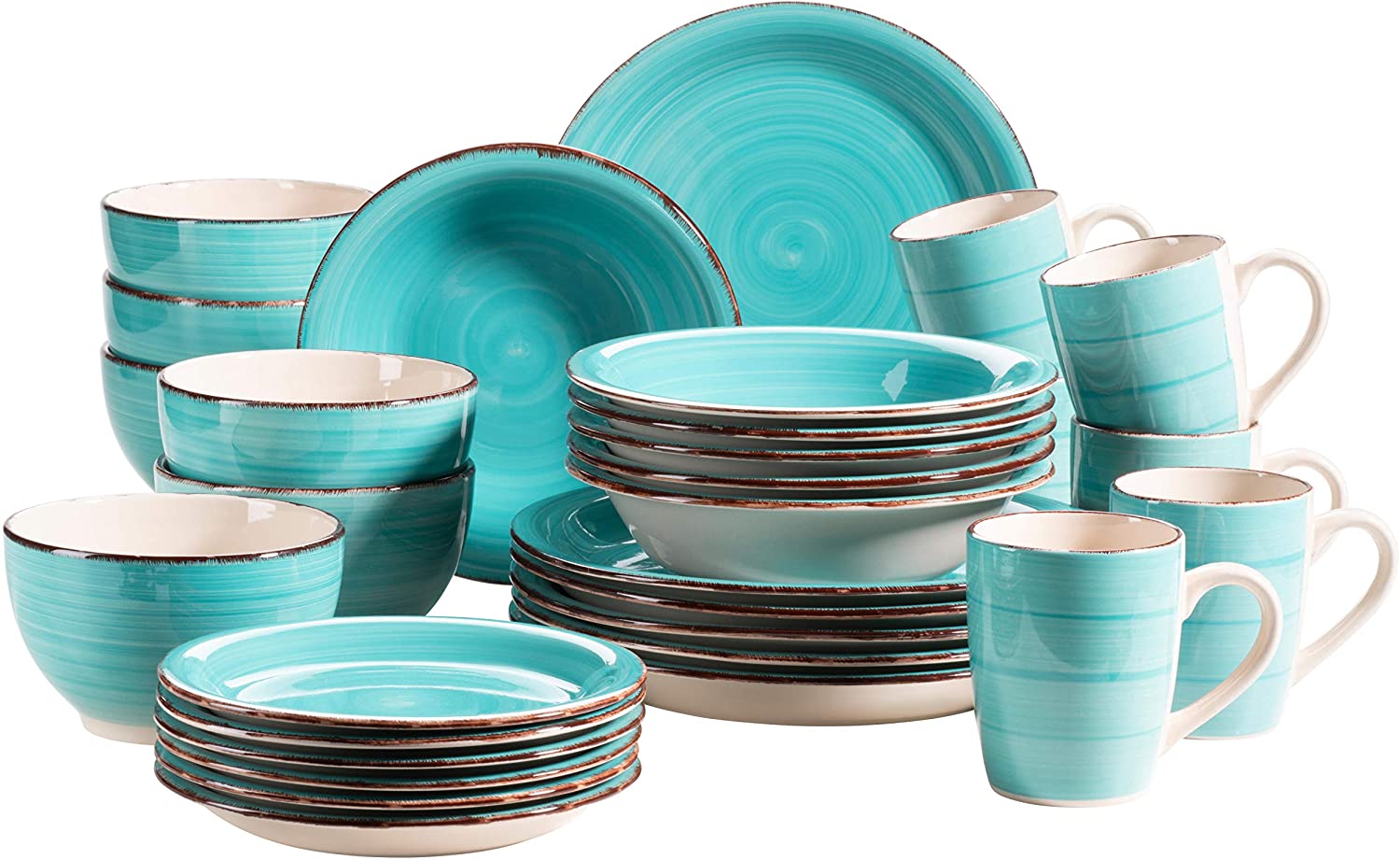 Maser MÄSER Bel Tempo II 30-Piece Vintage Crockery Set for 6 People