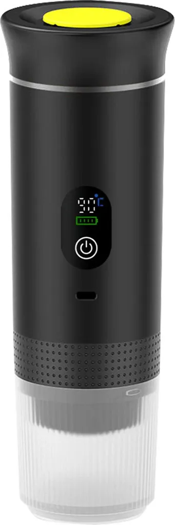 OKWISH Coffee Capsule Machine, Coffee Maker, Portable Espresso Capsule Machine, Black, Compact, With Display, Fast Preparation, Perfect for Home, Office & Travel