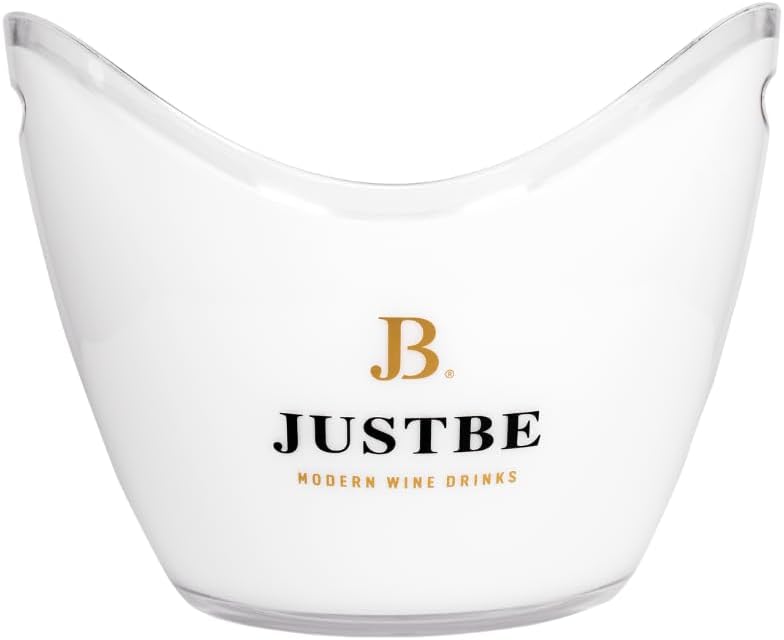 just be Ice cooler for wine and champagne bottles, ice container for chilled drinks with the wine and champagne cooler in elegant white