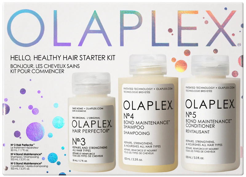 Olaplex Hello, Healthy Hair Starter Kit revitalizing 3-phase care for all hair types