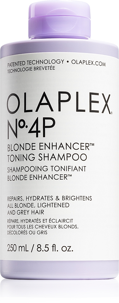 Olaplex N°4P Blond Enhancer Toning Shampoo Silver shampoo and toning shampoo against yellow discoloration