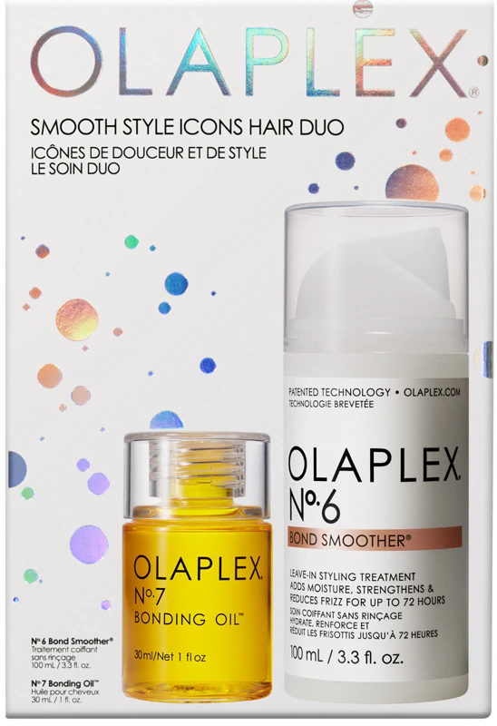 Olaplex Smooth Style Icons Hair Duo hair styling set for straight hair