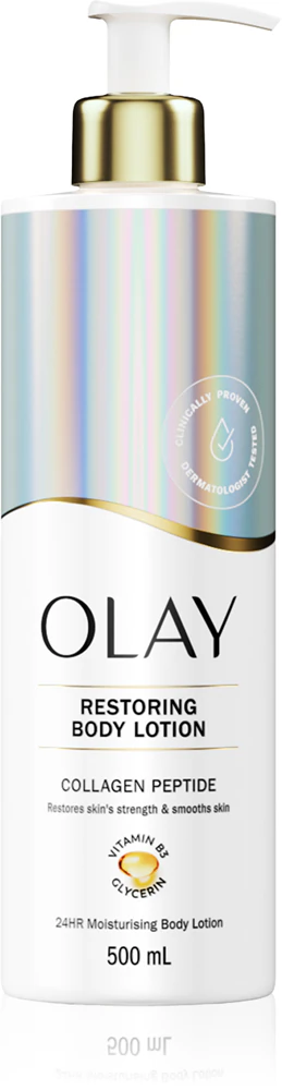 Olay Collagen Peptide Restoring Body Lotion moisturizing and firming body milk