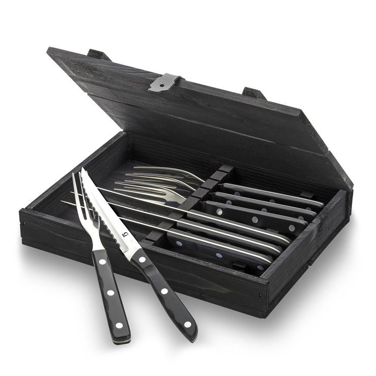 gense Old Farmer Cutlery Black 8 Pieces
