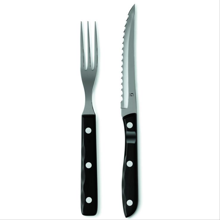 gense Old Farmer Black Grillbesteck 12 Parts