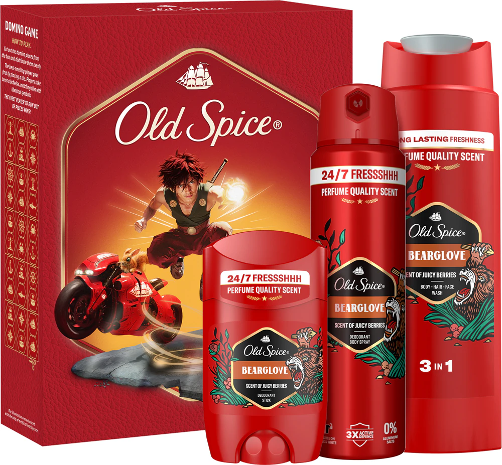Old Spice Bearglove Anime Gift Set for Men