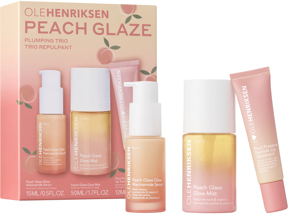 OLEHENRIKSEN Peach Glaze Plumping Trio Facial Care Set