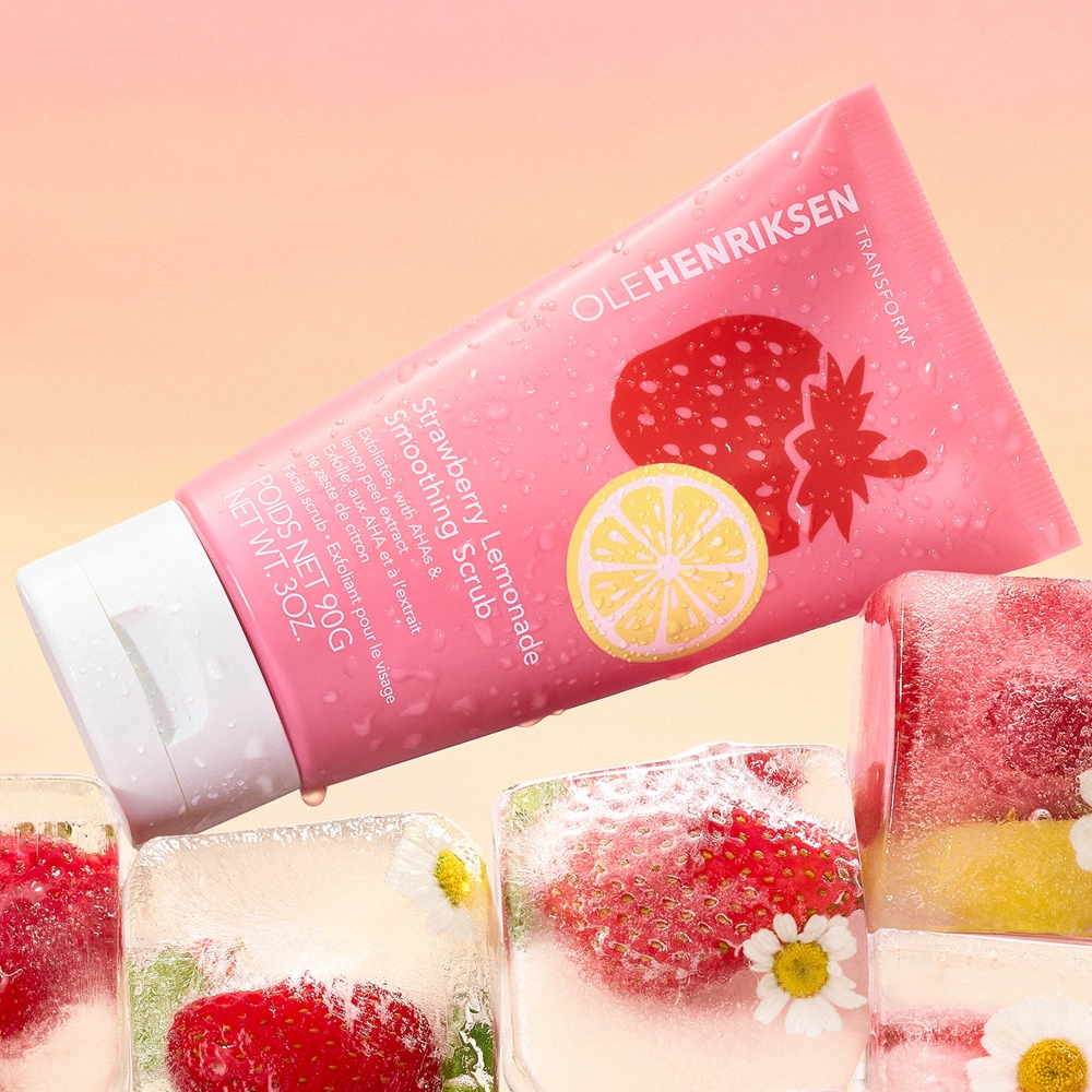 OLEHENRIKSEN Transform Strawberry Lemonade Smoothing Scrub Facial scrub with peeling effect