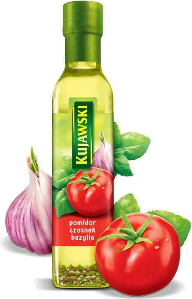 Kujawski rapeseed oil with tomatoes, garlic and basil 250 ml