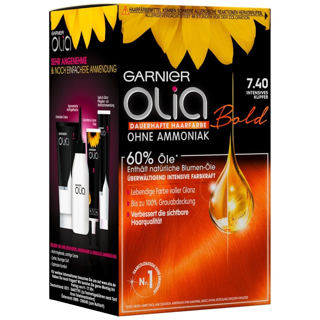 Garnier Olia Intensive Coloration, 7.40 - Intense copper