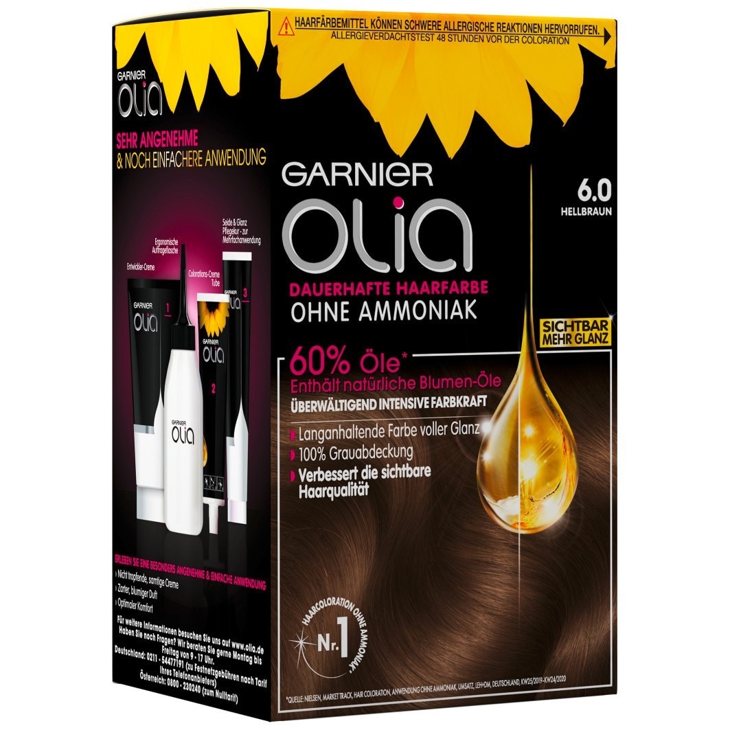 Garnier Olia Intensive Coloration, 6.0 - Light brown