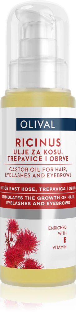 Olive Castor Oil for eyelashes and eyebrows