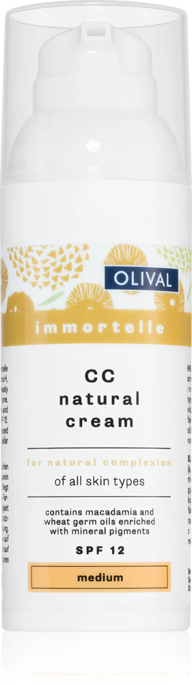 Olival Immortelle Moisturizing CC Cream SPF 12 Farbton Medium 50 ml