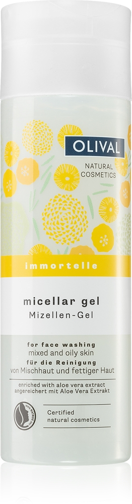 Olival Immortelle Micellar Gel facial cleansing gel for combination to oily skin